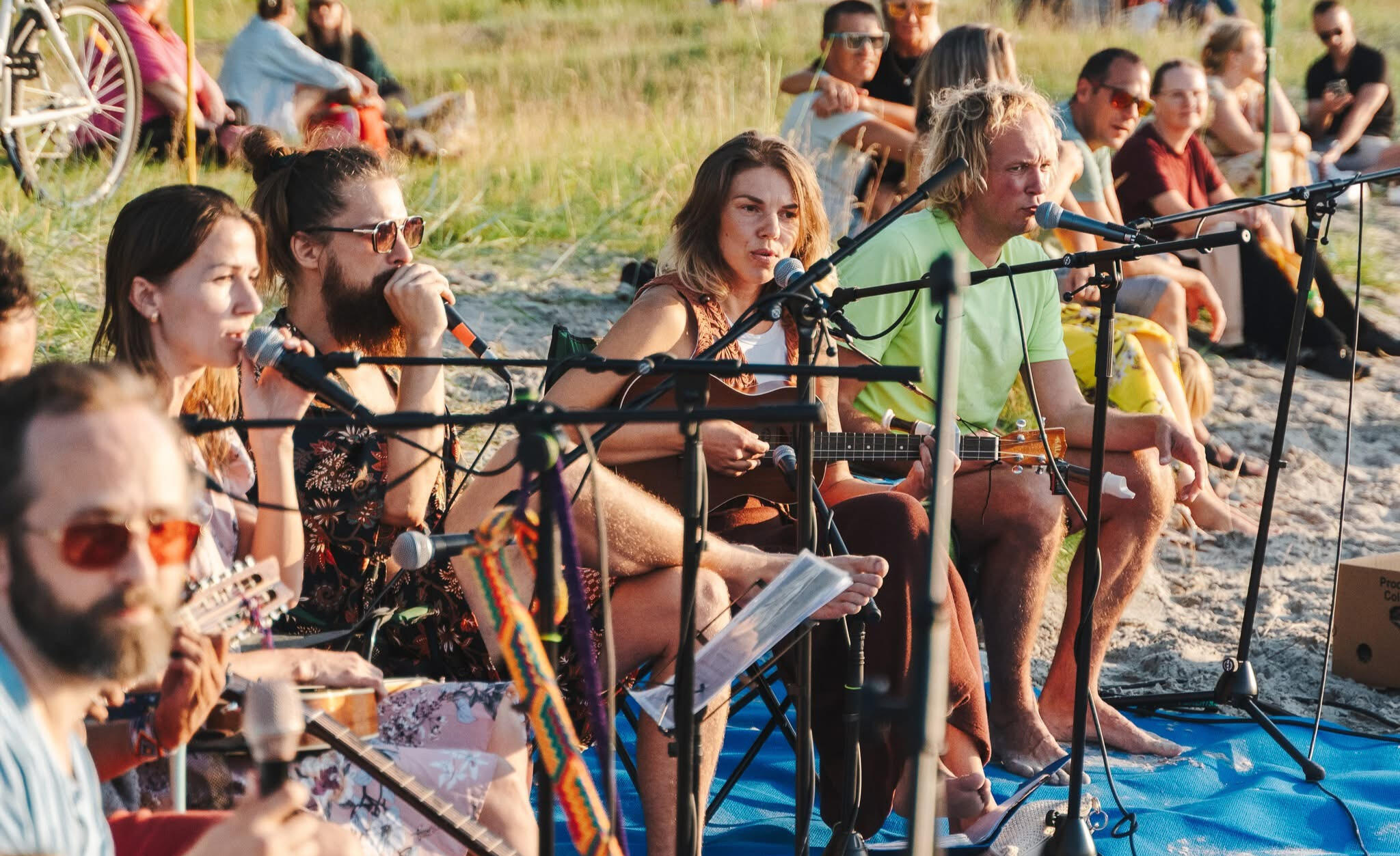 Group singing gathering